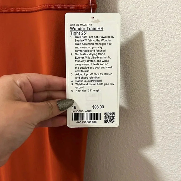 NWT Wunder Train High-Rise Tight 25" Size 16 - Picture 3 of 4